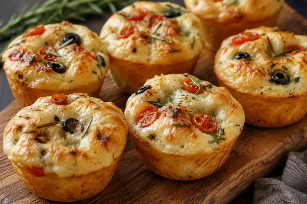 Fluffy Focaccia Muffins