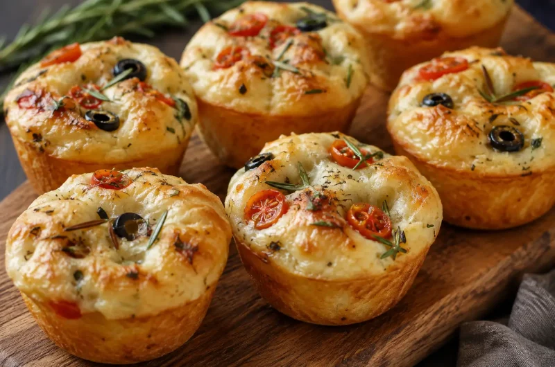 Fluffy Focaccia Muffins