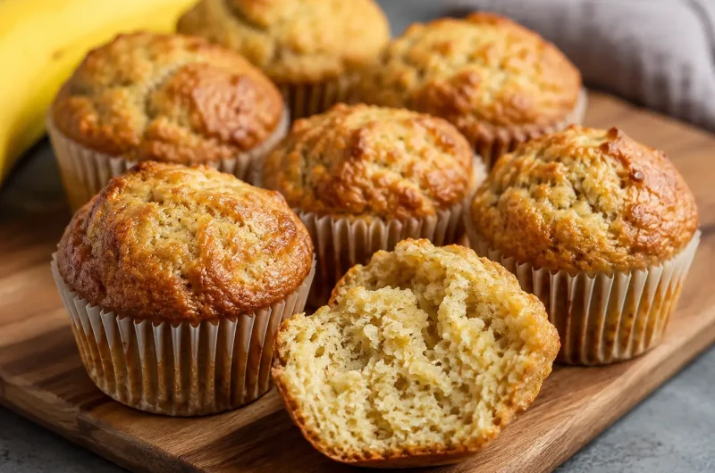 Best Greek Yogurt Banana Muffins