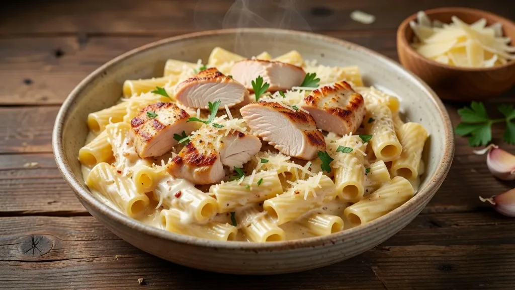 Garlic Parmesan Chicken Pasta
