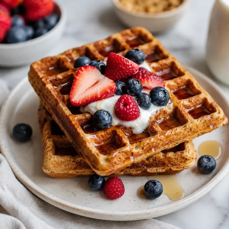 Mouthwatering Protein Waffles