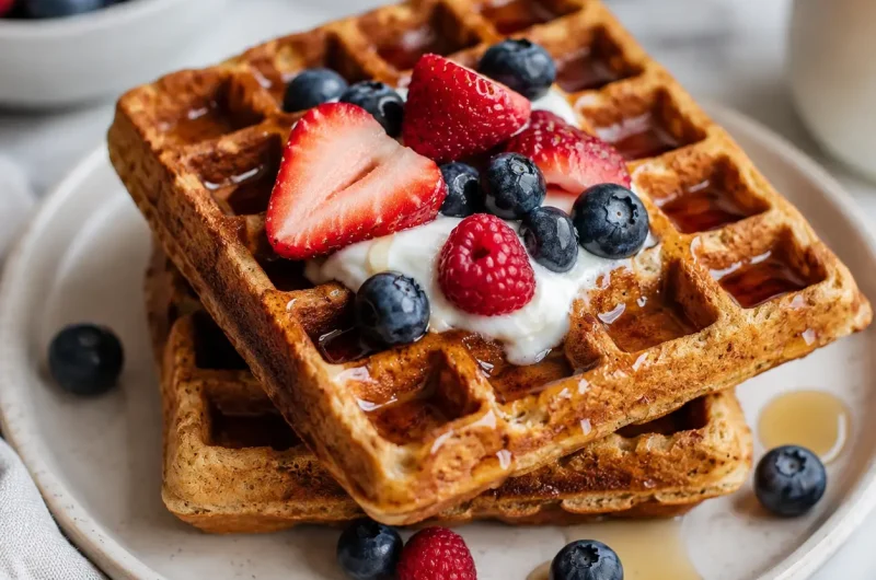 Mouthwatering Protein Waffles