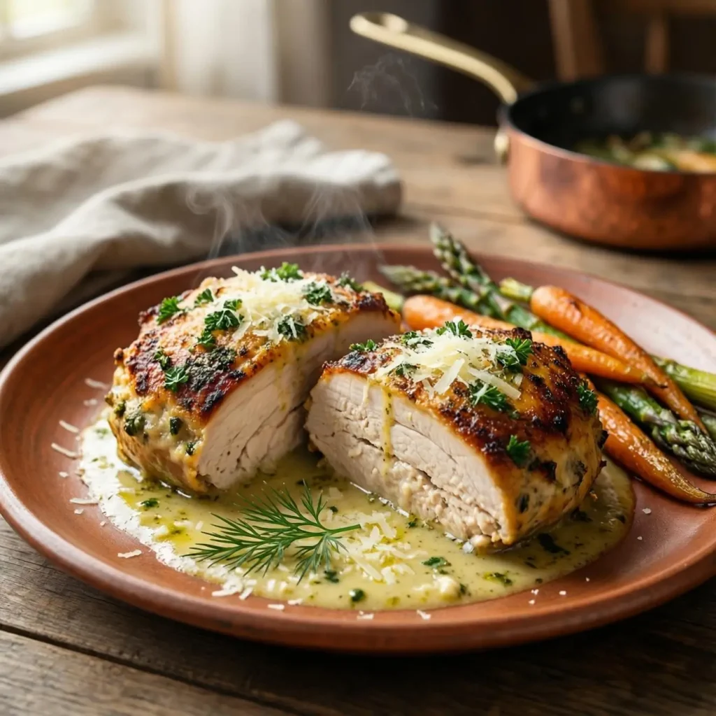 Garlic Parmesan Chicken Meatloaves