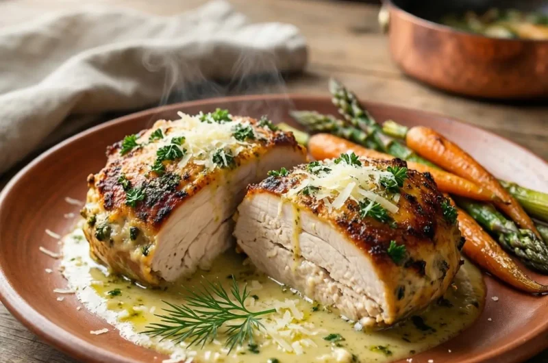 Garlic Parmesan Chicken Meatloaves
