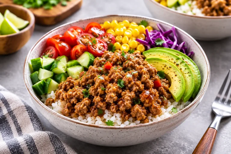 Ground Turkey Rice Bowls