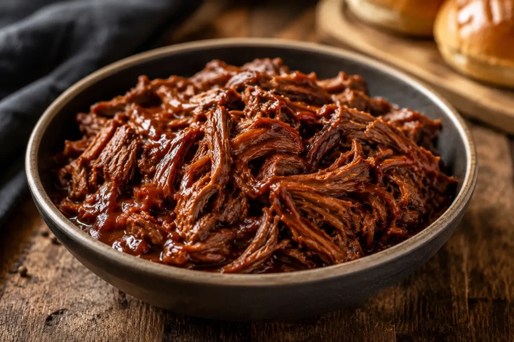 Slow Cooker BBQ Pulled Beef