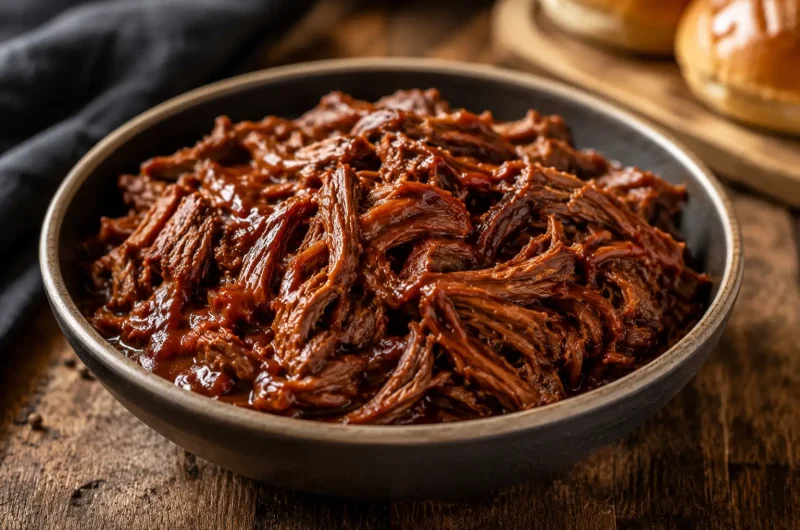 Slow Cooker BBQ Pulled Beef