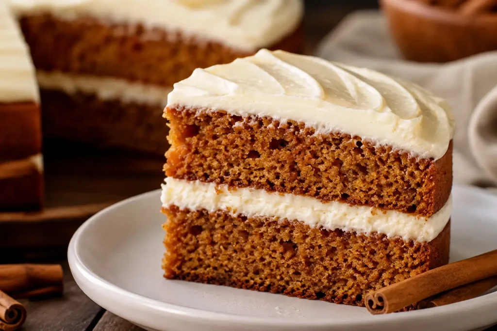 Moist Spice Cake with Cream Cheese Frosting