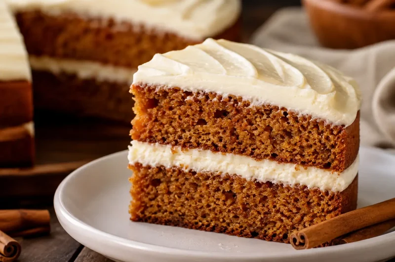 Moist Spice Cake with Cream Cheese Frosting
