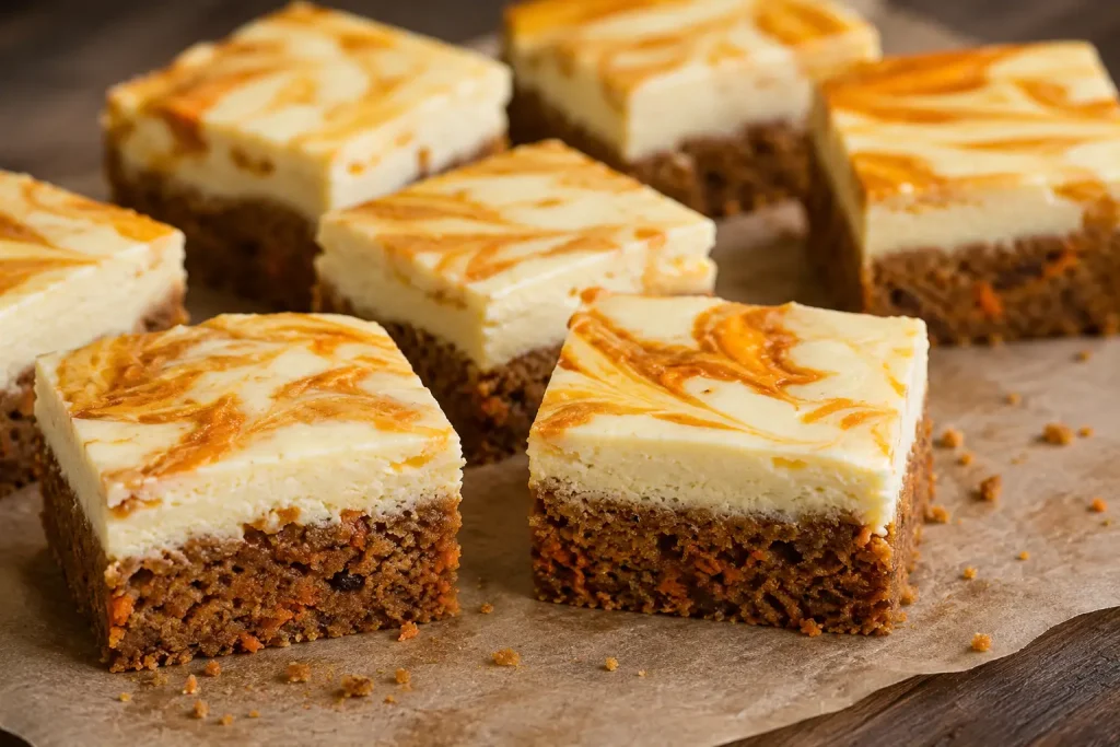 Carrot Cake Cheesecake Bars
