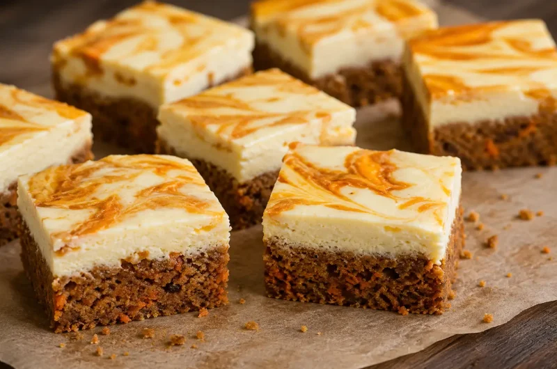 Carrot Cake Cheesecake Bars