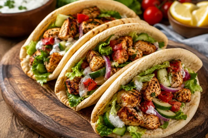 Flavor Packed Chicken Pitas
